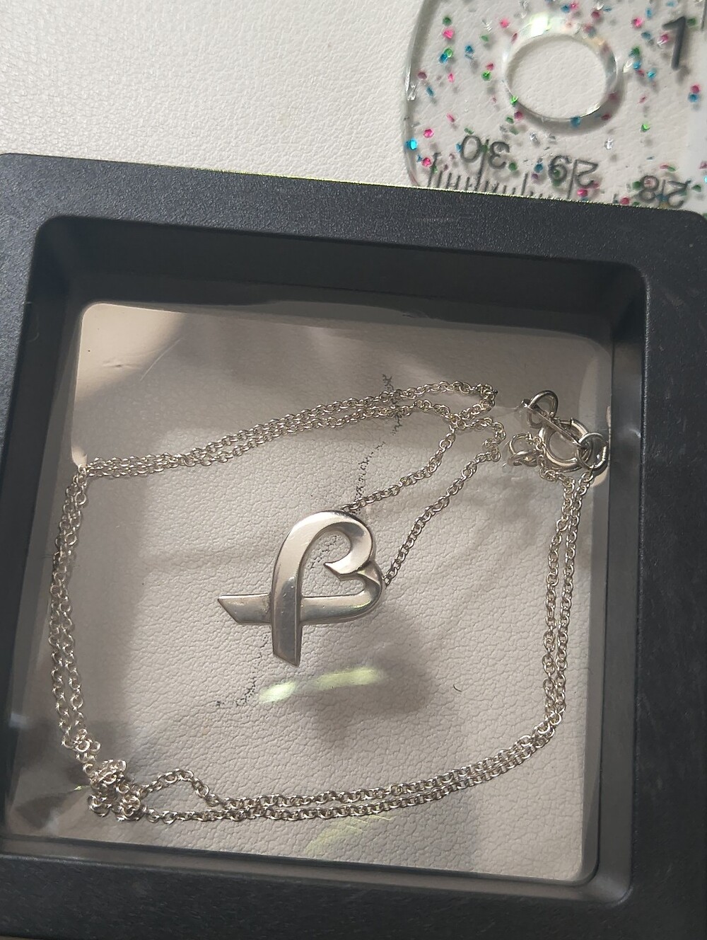 Tiffany And Company Sterling Silver Paloma Picasso Loving Heart Necklace